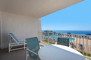 Pool view from balcony