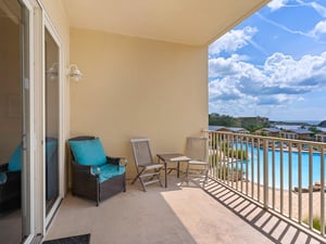 Balcony with Fantastic Pool Views