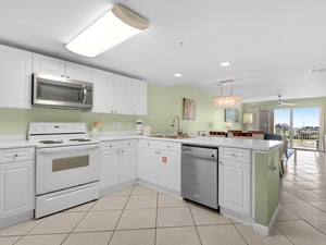 Spacious Kitchen open to the Dining and Living Area