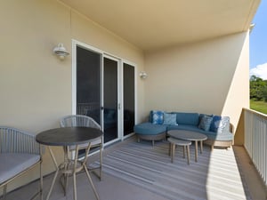 Large balcony with serene peaceful space