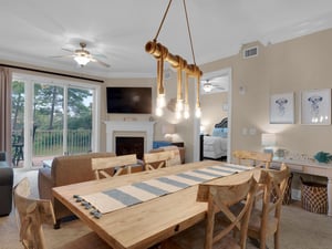 Dining area and living area