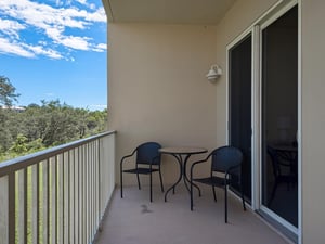 Large private balcony