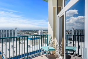 Balcony off Primary Bedroom with Gulf, Harbor and Bay View