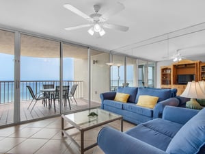 Living Area with Gorgeous Gulf Views