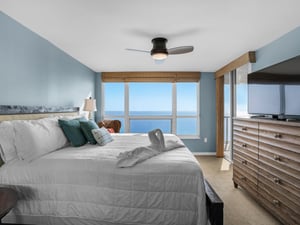 Primary Bedroom with Gulf View and Private Balcony Access