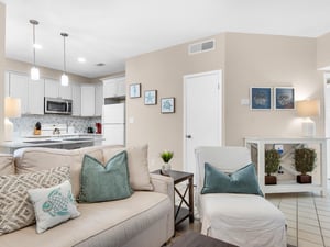 View of Living Area and Kitchen