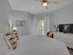 Primary Bedroom with Door to Porch