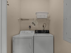 Full size washer  dryer in unit