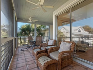 Extra Seating on Screened Porch