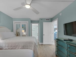 Flat screen TV in Guest Bedroom