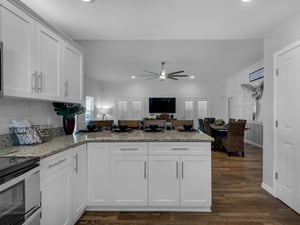 Kitchen into Living Room