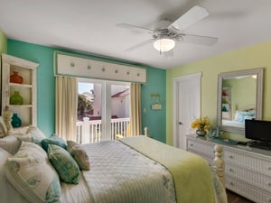 Guest Bedroom with Flat Screen and Balcony