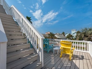 Stairs up to the Hammocks from the 2nd Floor Balcony