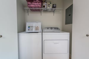 Washer and Dryer on 1st Floor