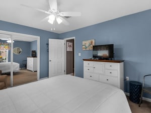 Guest Bedroom on 2nd Floor with Queen Bed and TV