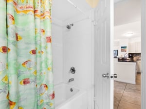 Tub Shower Combo in Guest Bathroom