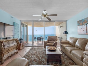 Living Room with Flat Screen TV