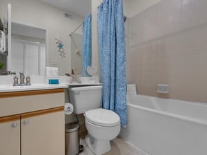 Shower Tub Combo in Guest Bath