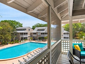 Great View of the Pool From Patio