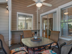 Dining Area on Patio with Pass through Window