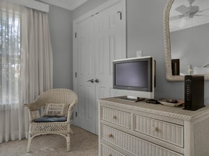 Flat Screen TV in Guest Bedroom