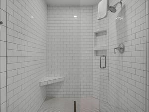 Large Walk  in Shower in Primary  Bath