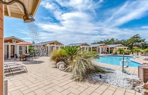 Complex Pool Shower Area