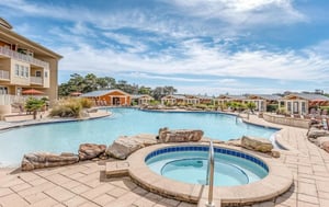 Complex Pool and Hot Tub Area