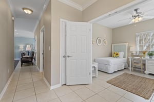 Foyer into Guest Bedroom