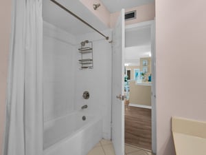 Tub Shower Combo in Guest Bathroom