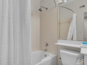 Guest Bath with Tub Shower Combo