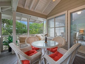 Comfortable porch seating