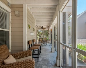 Patio with plenty of seating