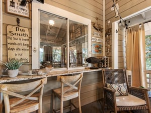 Bar Seating Area on Porch