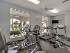 Fitness Center with Stationary Bikes and Treadmills