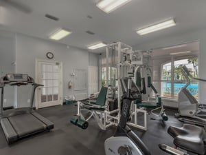 Fitness Center Overlooking Pool