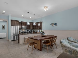 Main house dining and kitchen area