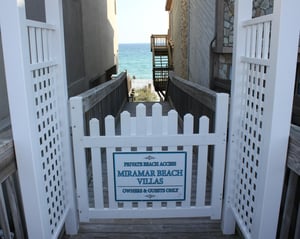 Miramar Beach Villas private beach access