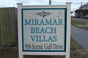 Entrance from Scenic Gulf Drive beach road