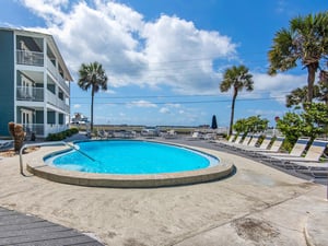 Complex pool area