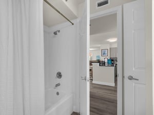 Guest Bathroom with Tub Shower Combo