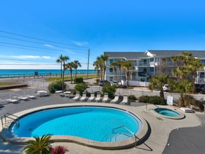 Gulf and pool view from balcony