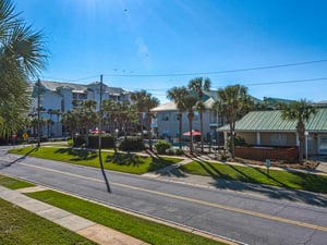 View Toward Pool from Balcony