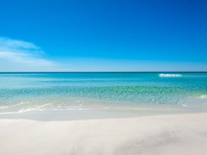 White Sand and Emerald Green Water