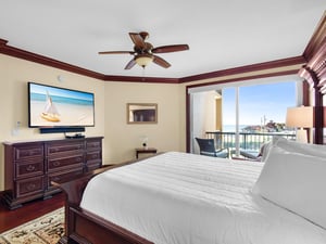 Primary Bedroom with Balcony and Gulf View