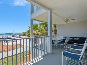 Large Private Balcony with Gulf View