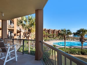 Views of the Pool and Gulf from Balcony