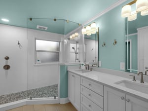 Primary Bathroom with Large WalkIn Shower