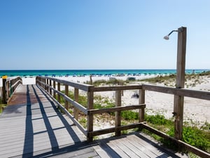 Rinse off on your way to the pool or your condo