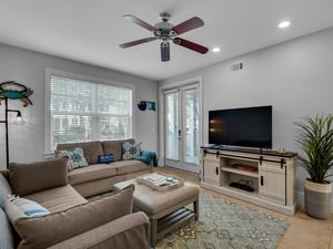 Living Area with large TV